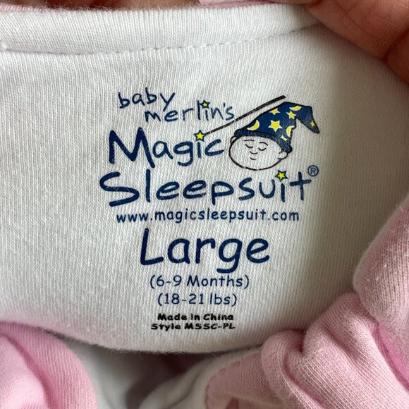 Baby Merlin's Magic Sleepsuit Yellow - Size Large (6-9 months, 18-21 Pounds) - Picture 4 of 5